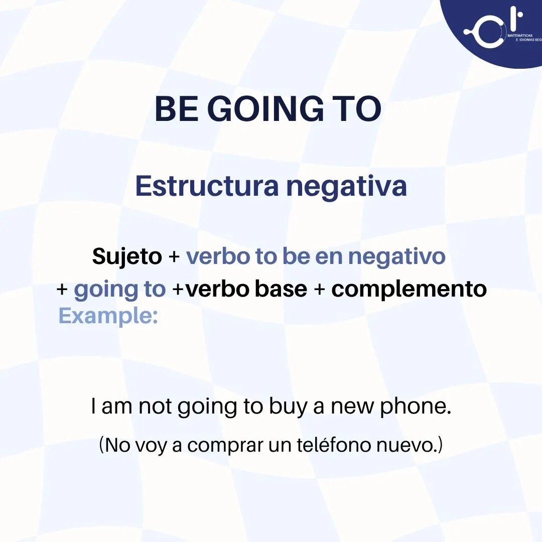 Be going to