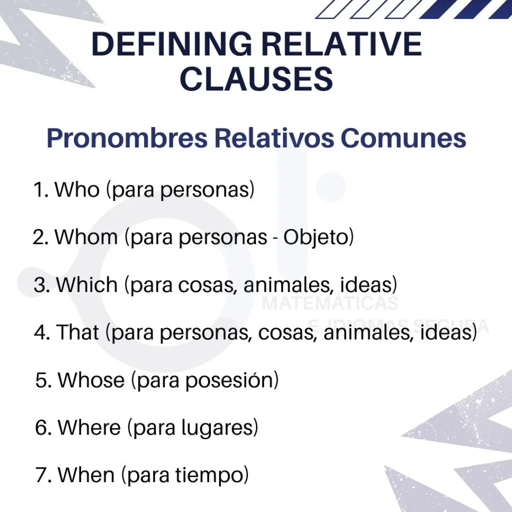 Defining Relative Clauses